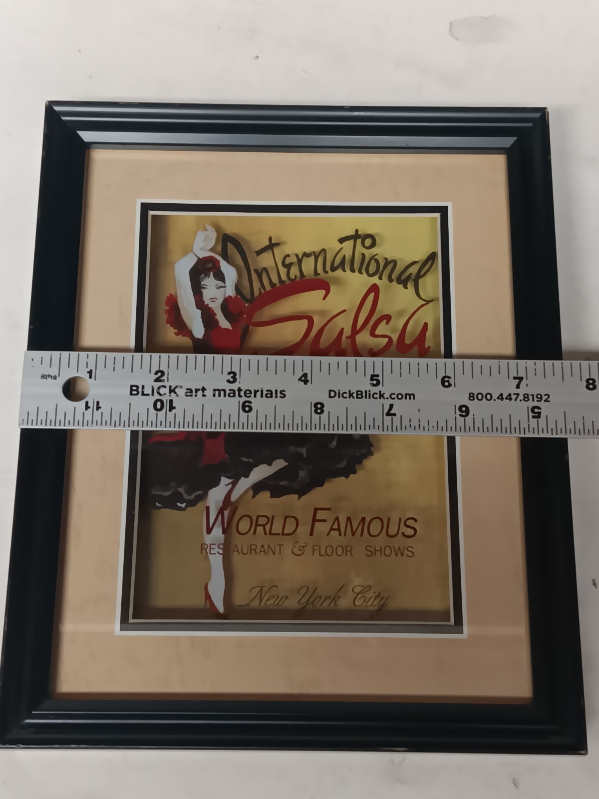 International Salsa World Famous New York City NYC Framed Wall Art Picture