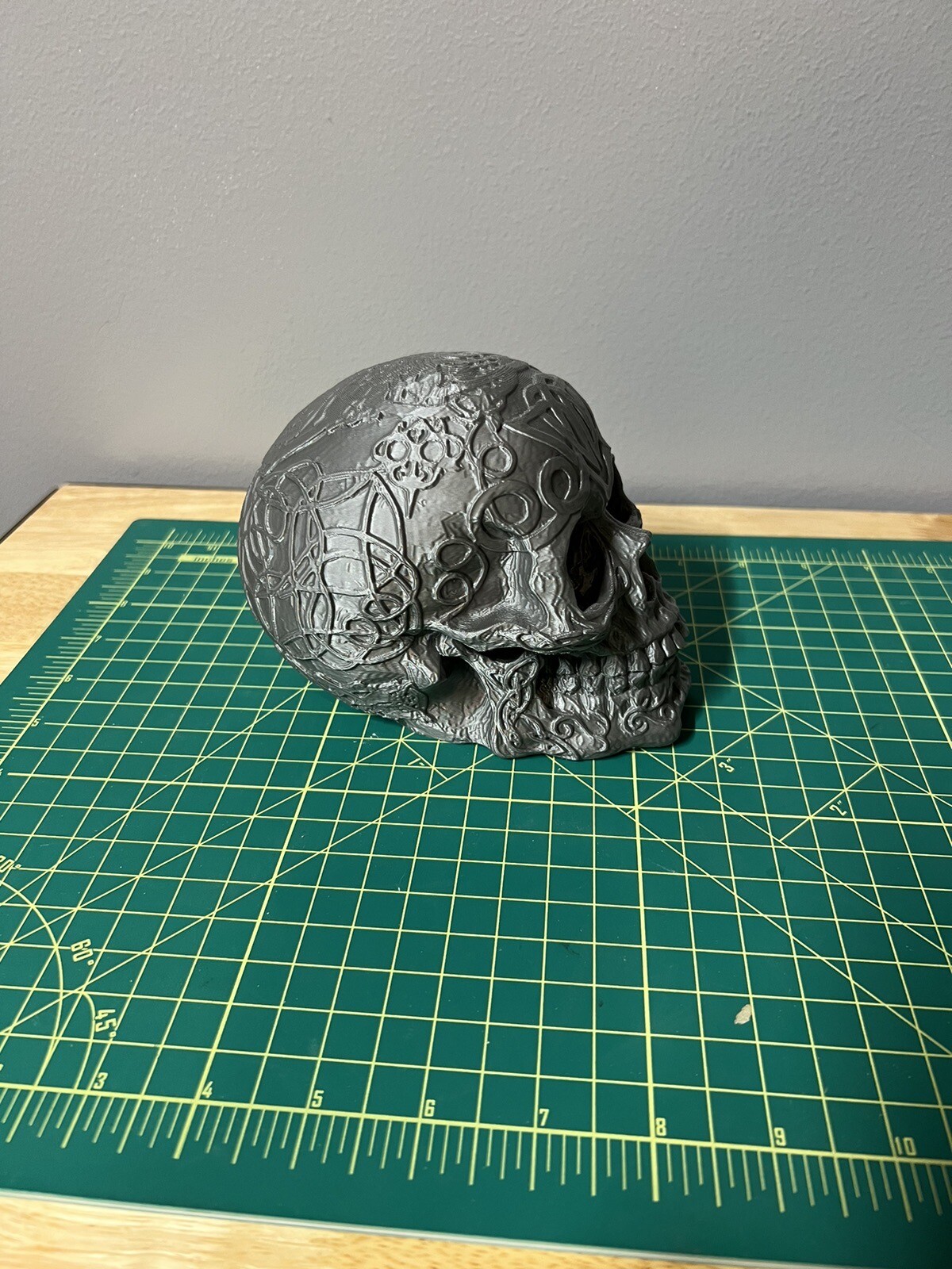 Celtic Skull | Unique Desk Decor | Office Decor | Sculpture