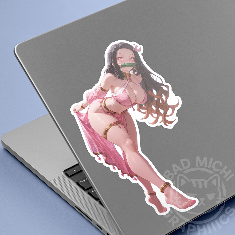 Nezuko 5” Vinyl Sticker Waifu Anime Manga Lewd Laptop Skateboard Car Pin-Up
