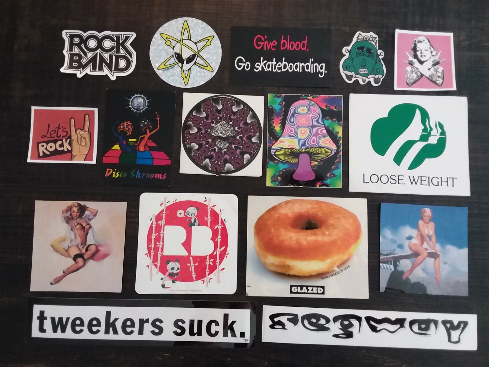 Sticker Collection Lot of 16 Some From Hot Topic