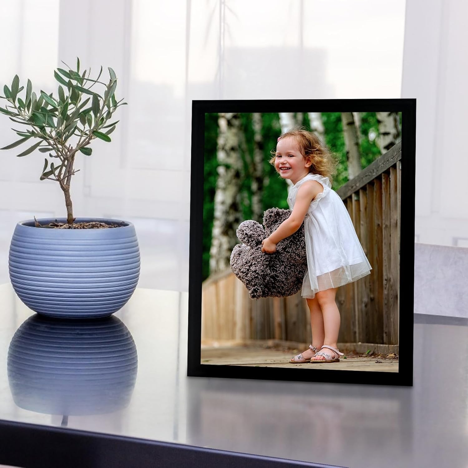 8X10 Picture Frame Wall Hanging Photo Frame Black 5 Pack