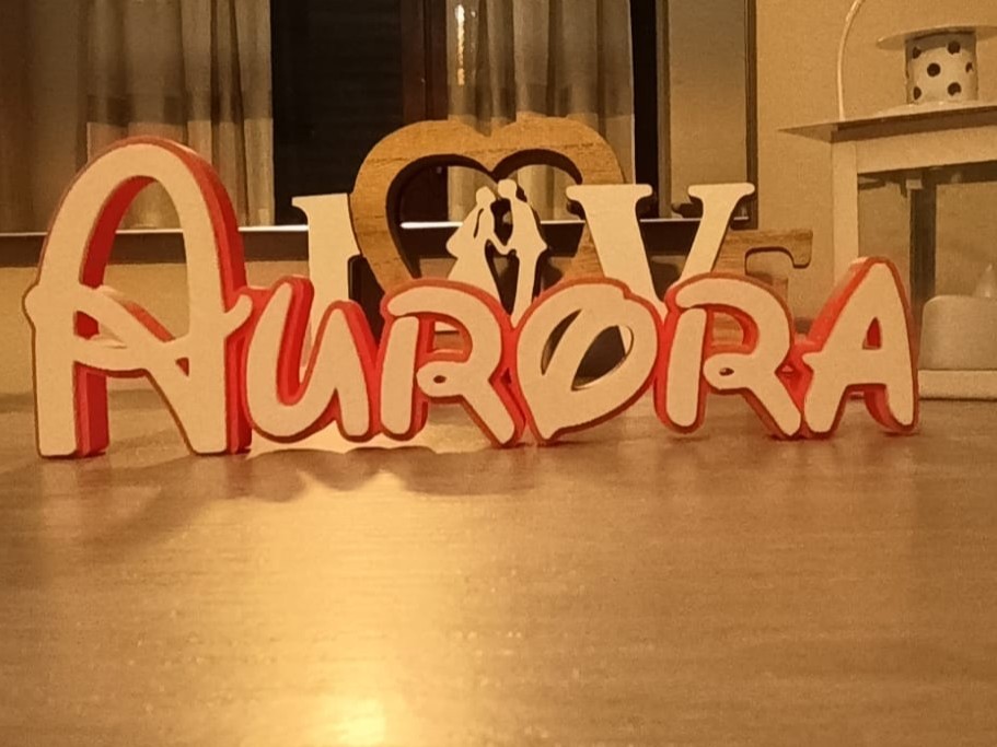 AURORA PERSONALIZE DISNEY NAME PLATE SIGN CUSTOM DOOR TAG FONT WALL BEDROOM
