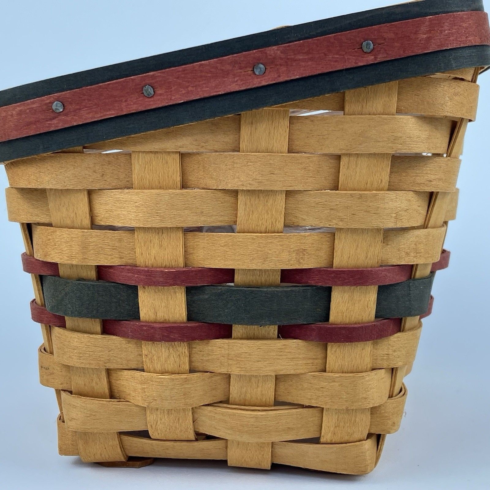 Longaberger Finders Keepers Basket Set 1998 | /w Divider Medium VTG (12777)