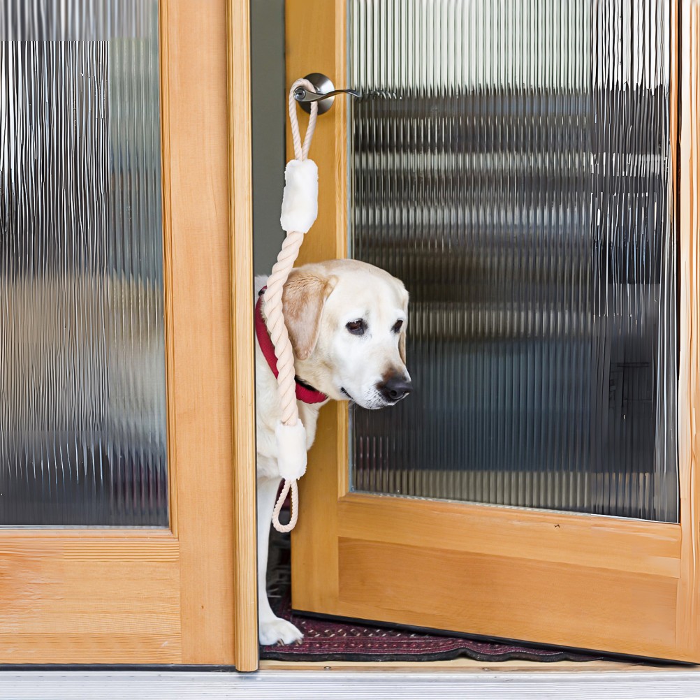 Door Rope Finger Pinch Guard Door Strap Latch Cotton Polyester for Pets