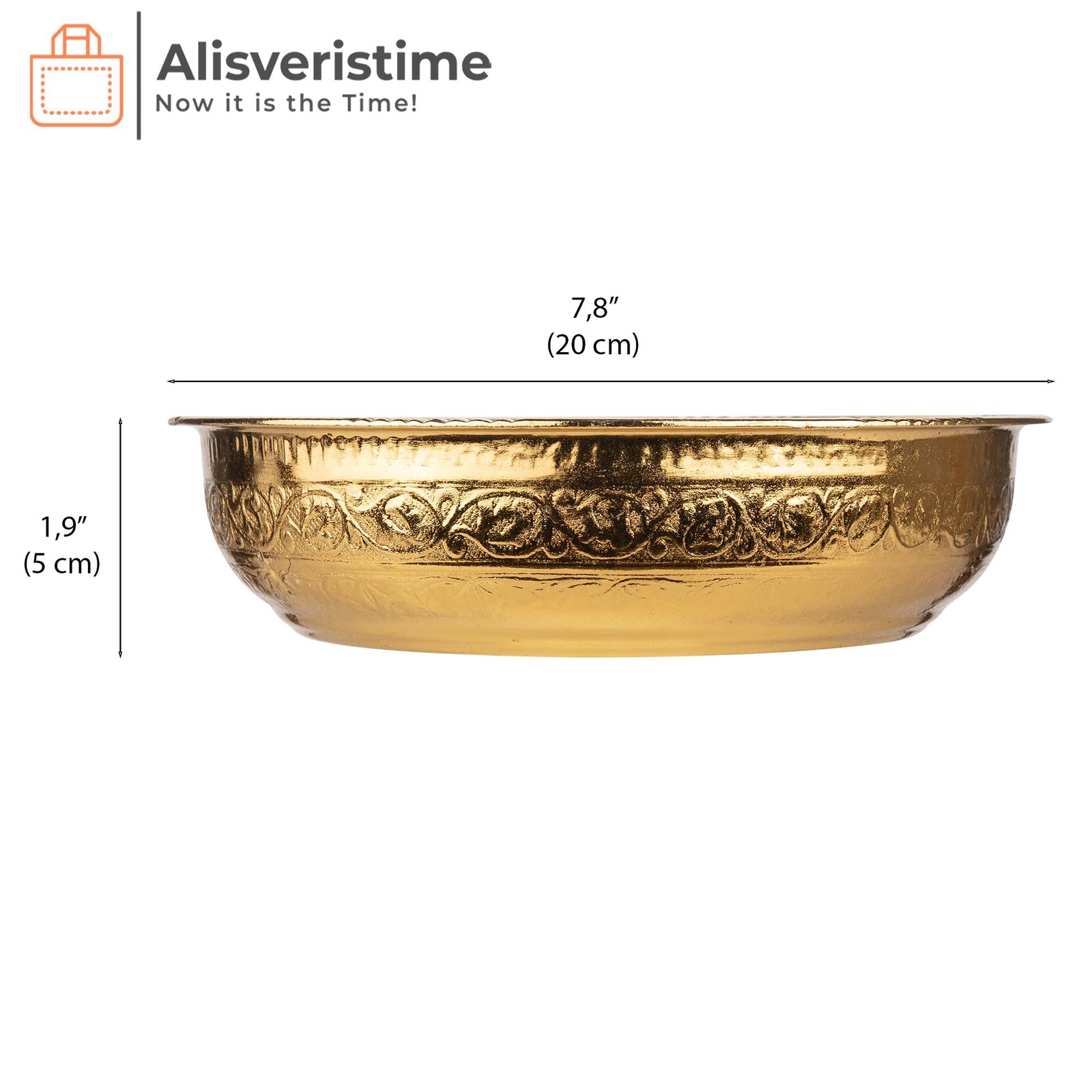 Alisveristime Traditional Turkish Bath Hammam Bowl with Authentic Motifs (440gr