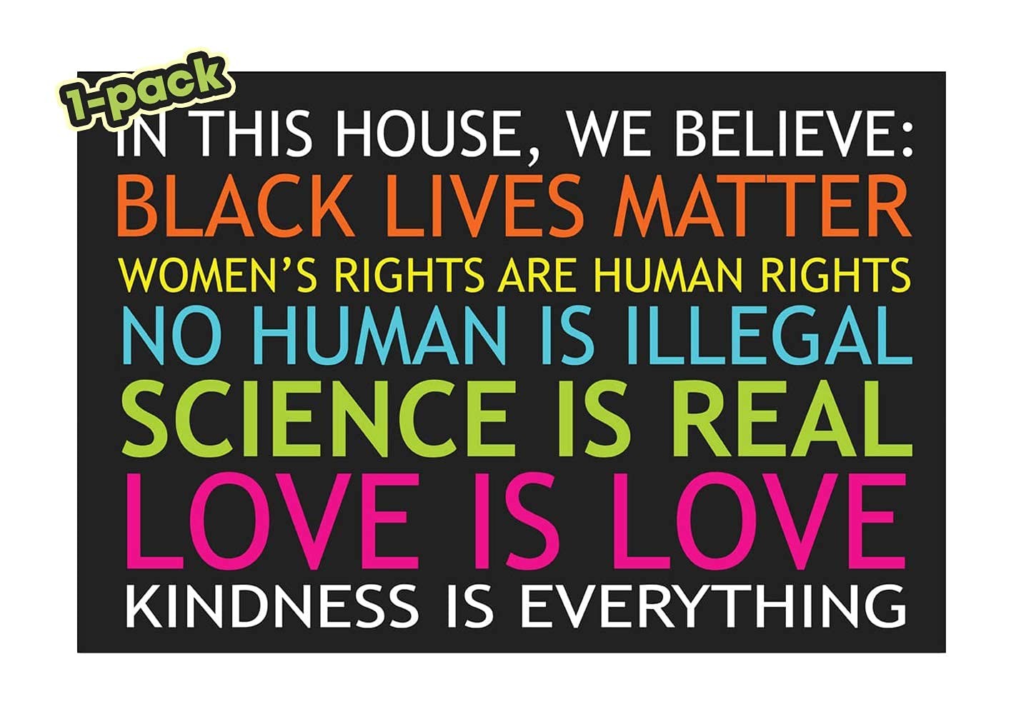 Black Lives Matter Yard Sign, In This House We Believe Yard Sign, Love is Lov…