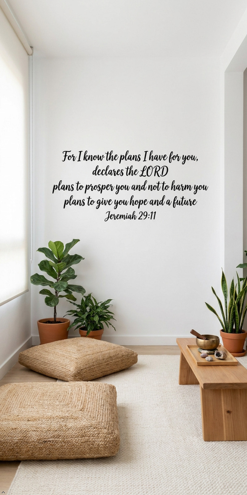 Jeremiah 29:11 Quotes Sayings Words Art Decor Lettering Vinyl Wall Bible Verse