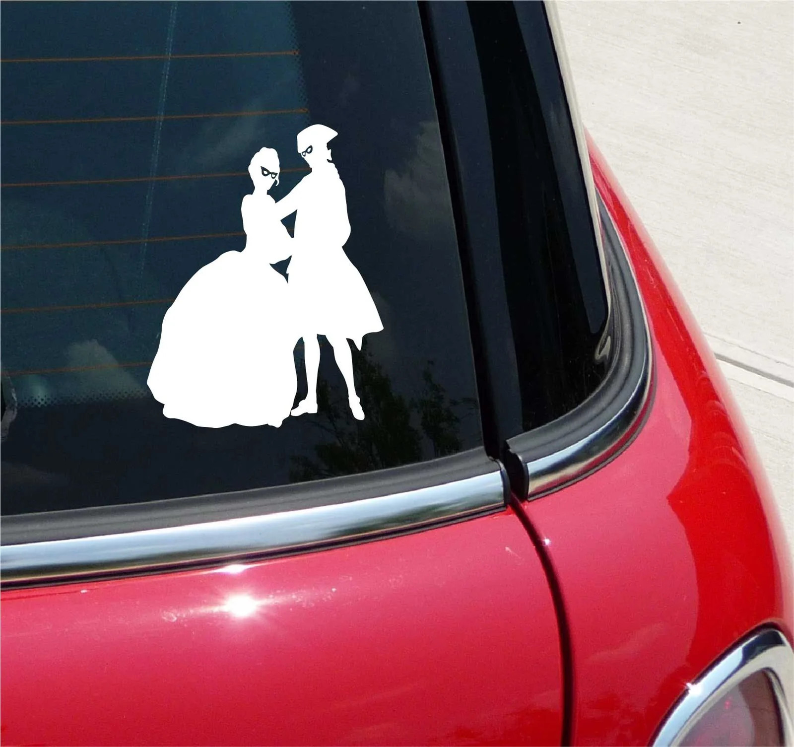 MASQUERADE BALLROOM DANCING DANCE GRAPHIC DECAL STICKER ART CAR WALL