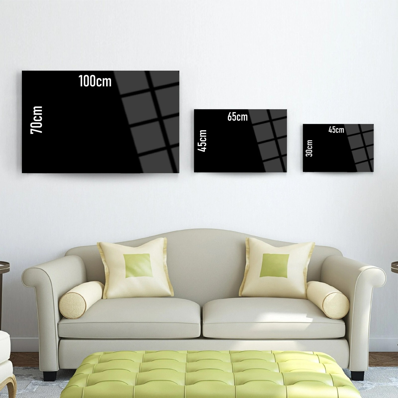 Infinity Glass Wall Art, Easy Installation, Fade Proof Home Decor Wall Art