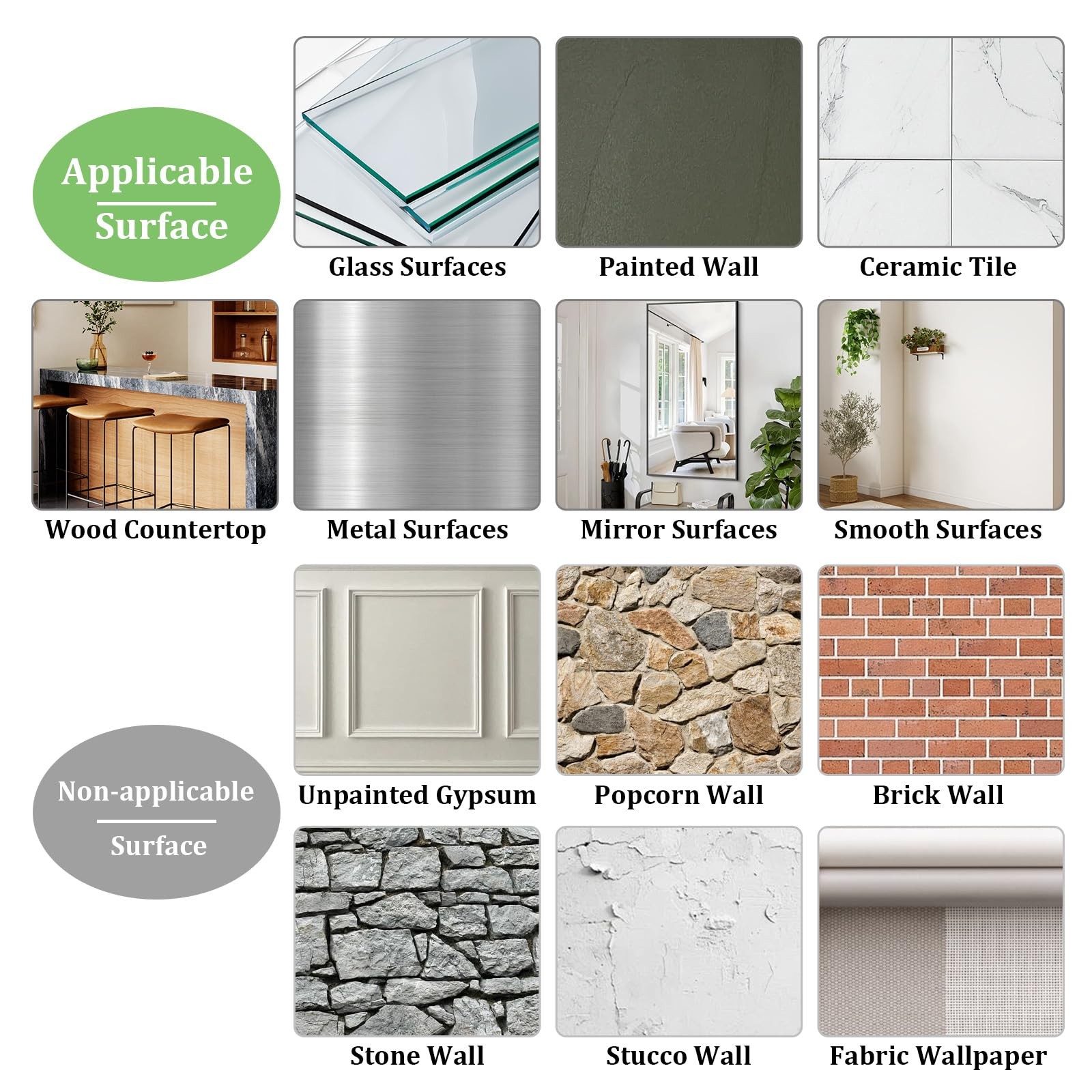 10-Sheet Peel and Stick Tile Backsplash 12″x12″x0.04″, Backsplash for Kitchen…
