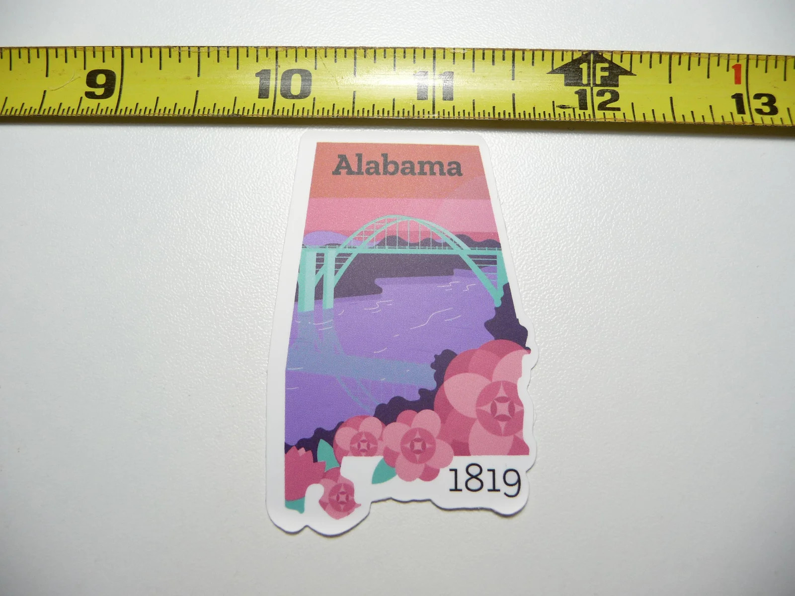 ALABAMA SMALL STICKER DECAL STATE PRIDE BIRTH TRAVEL VACATION TRIP USA