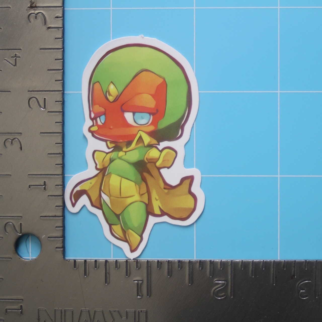 Marvel Universe Sticker (VISION) MCU Superheroes, Gloss PVC Decal