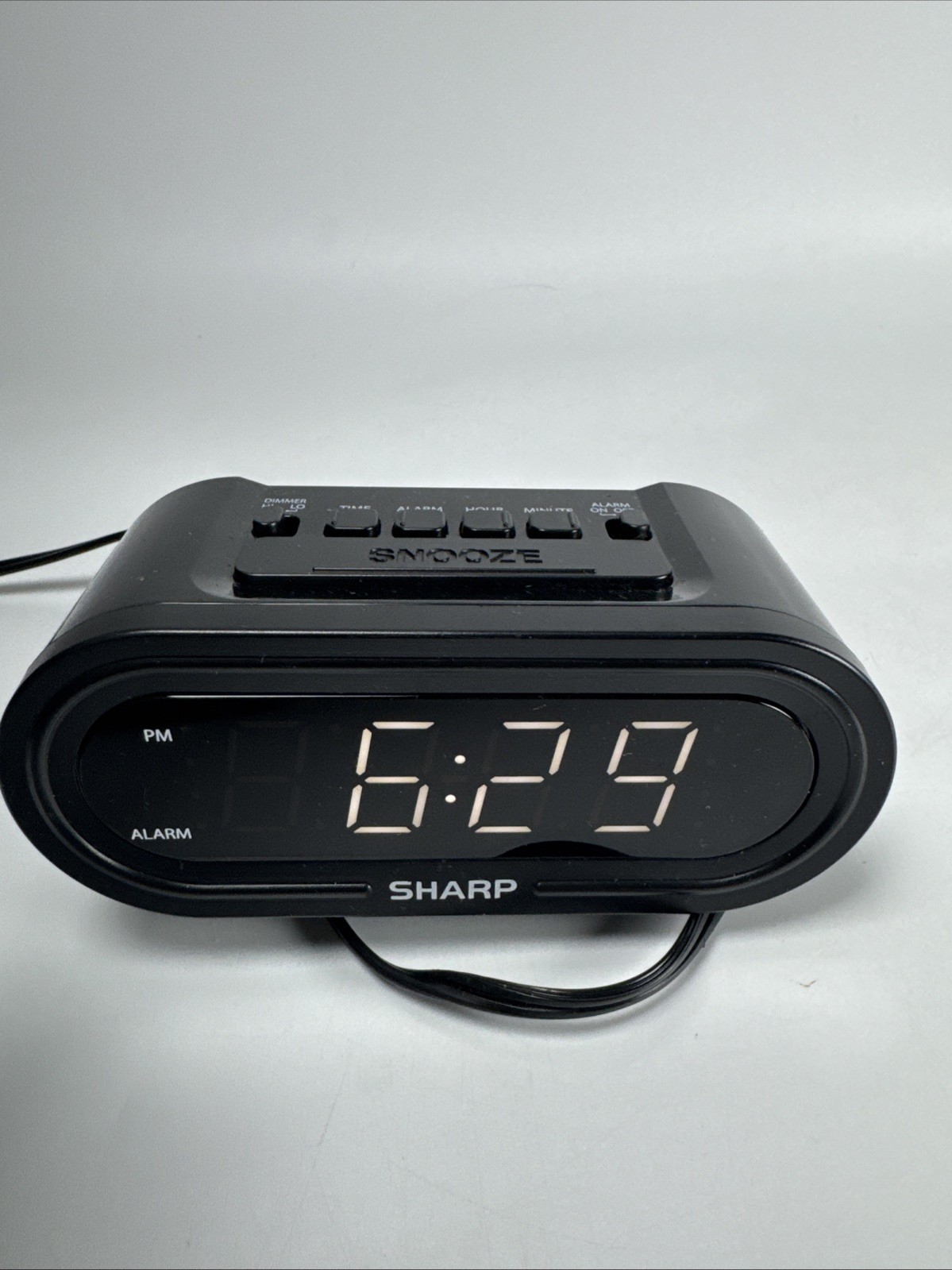 Sharp SPC476 AccuSet Alarm Clock with Display Dimmer – 5.5×2.5in