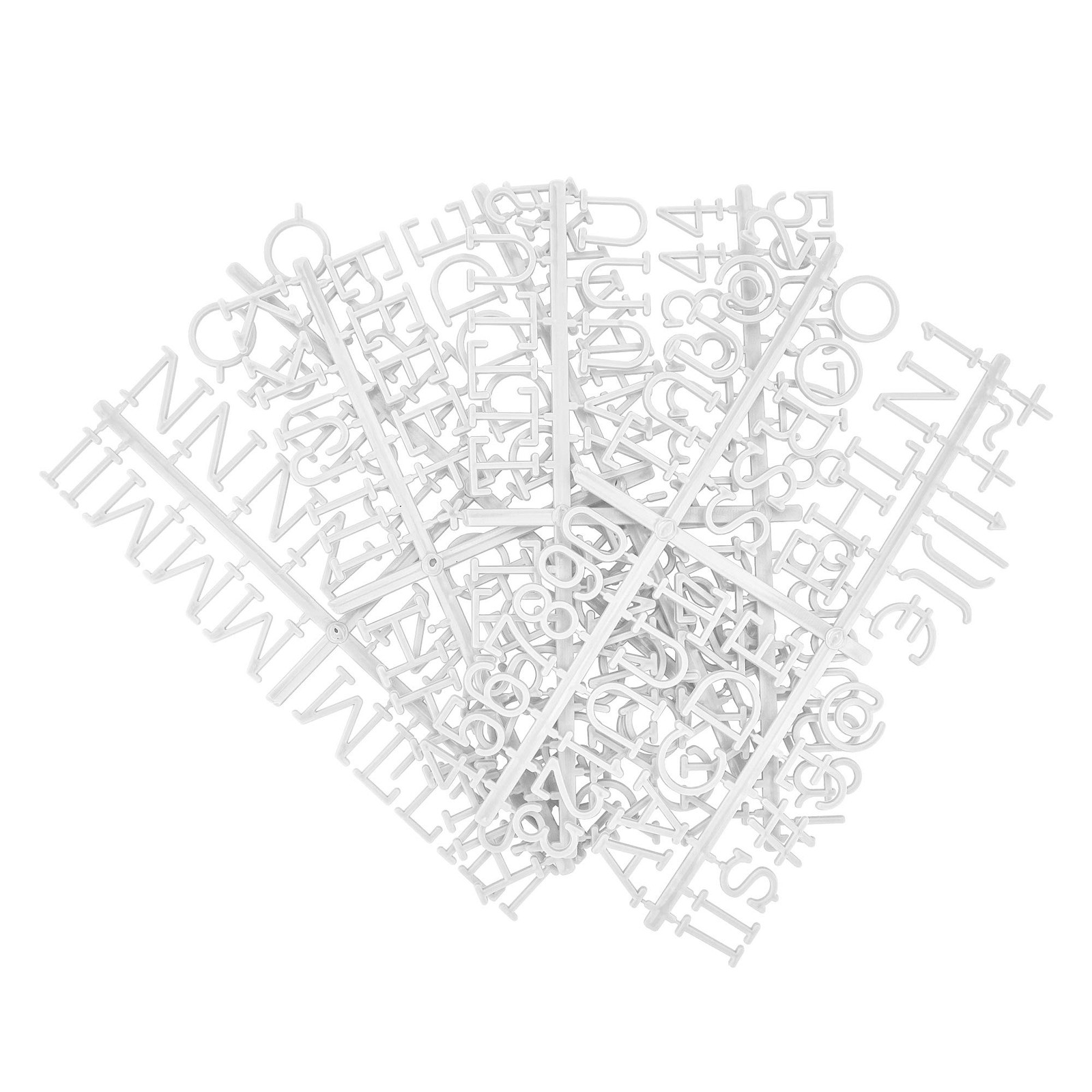 1 Inch Letters for Felt Letter Board, 188 Pieces 1 inch, 1 inch White