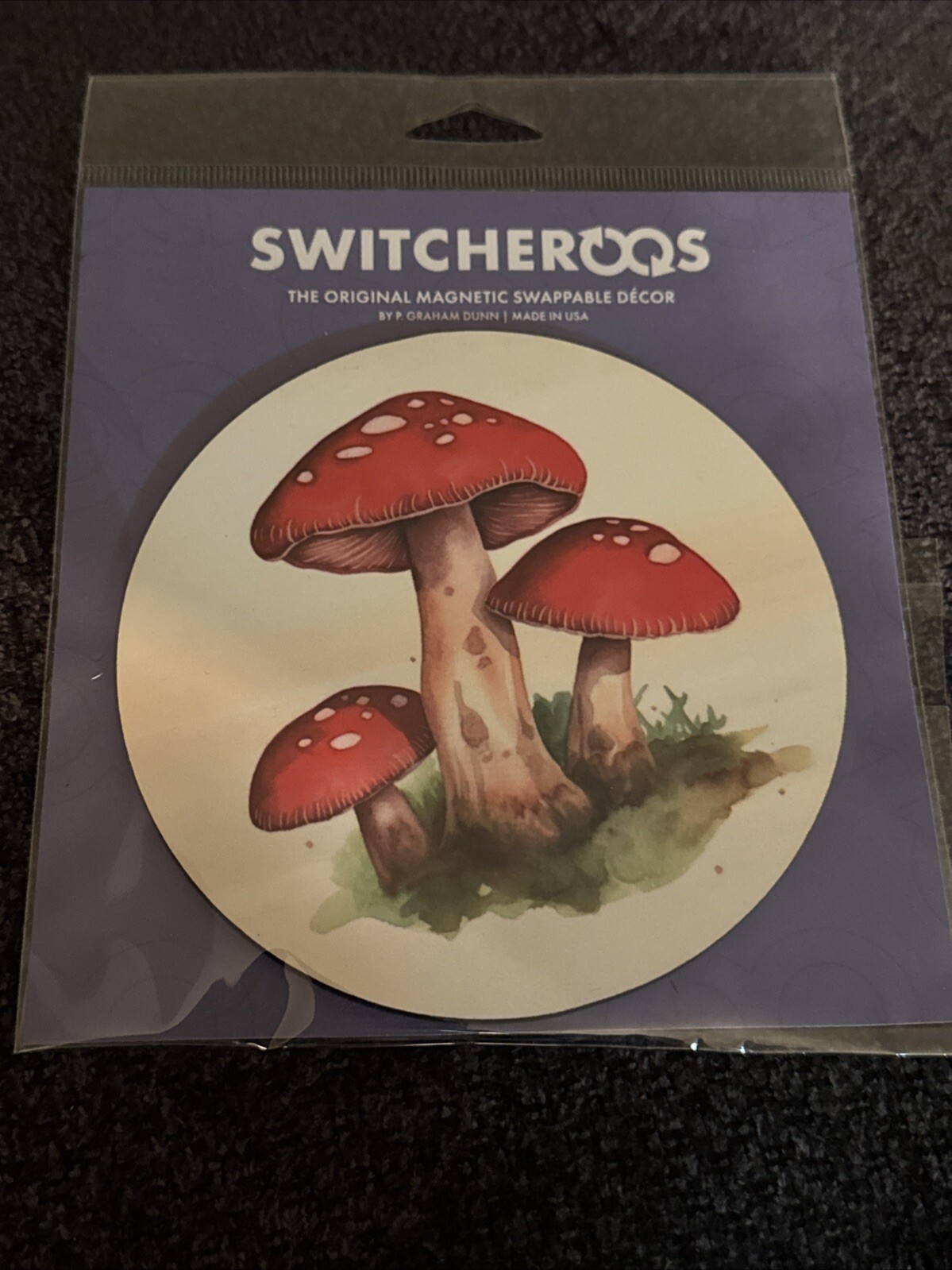 P. Graham Dunn Switcheroos The Original Magnetic Swappable Decor Mushroom