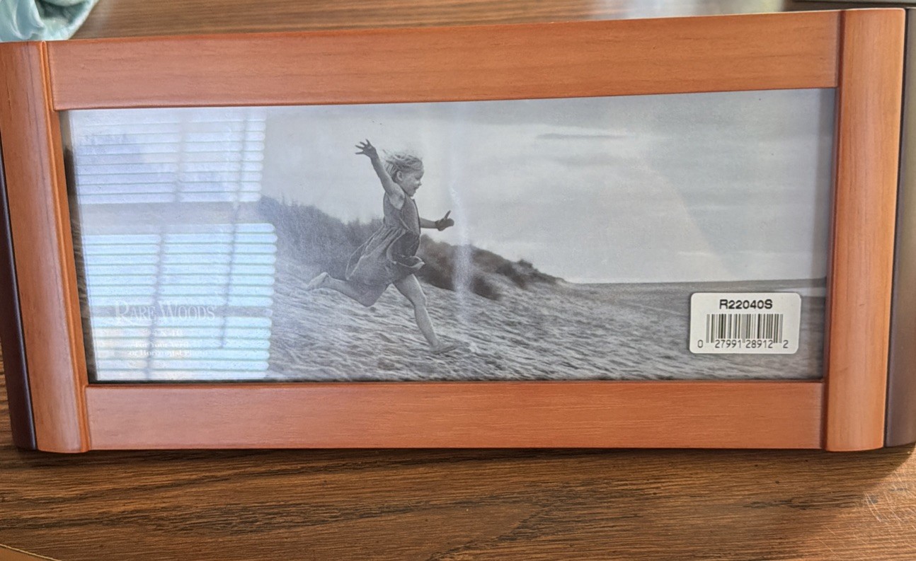 Burnes of Boston 1999 Photo Picture Frame Panoramic Made w Rare Woods 5.5″ x 12″
