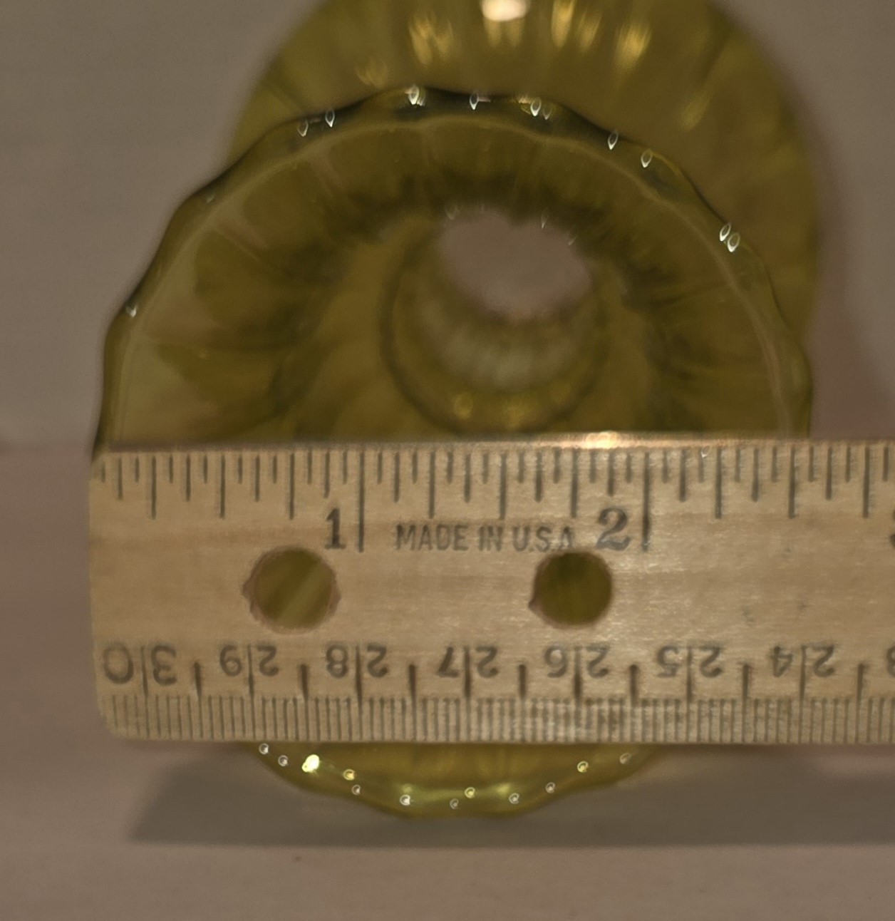 Anthropologie Art Glass Ruffle Vase Yellow Citrus Pink Cranberry Delicate 2