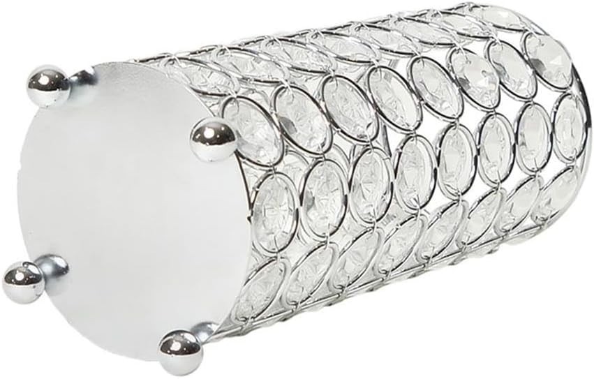 7.5IN Elegant Designs Elipse Crystal Decorative Vase. Wedding & House Decor
