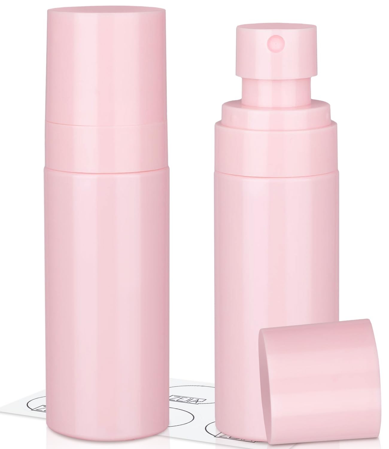 ZEJIA Small Spray Bottle, 2OZ Travel Mini Plastic 60ML, Pink