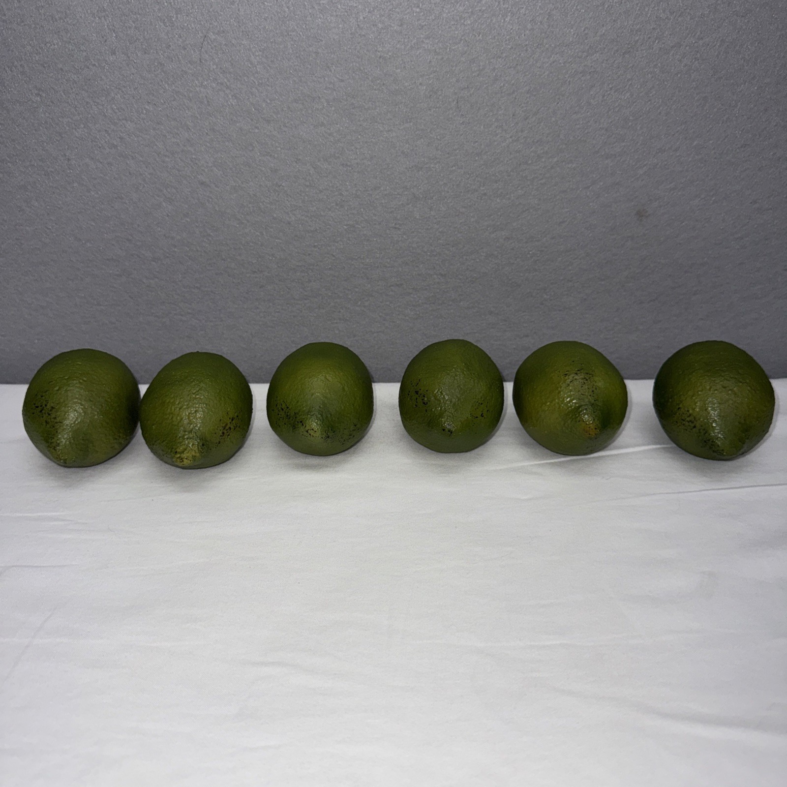 Green Limes Artificial Realistic Faux Fruit Decor Length 2.5″ Lot Of 6 READ
