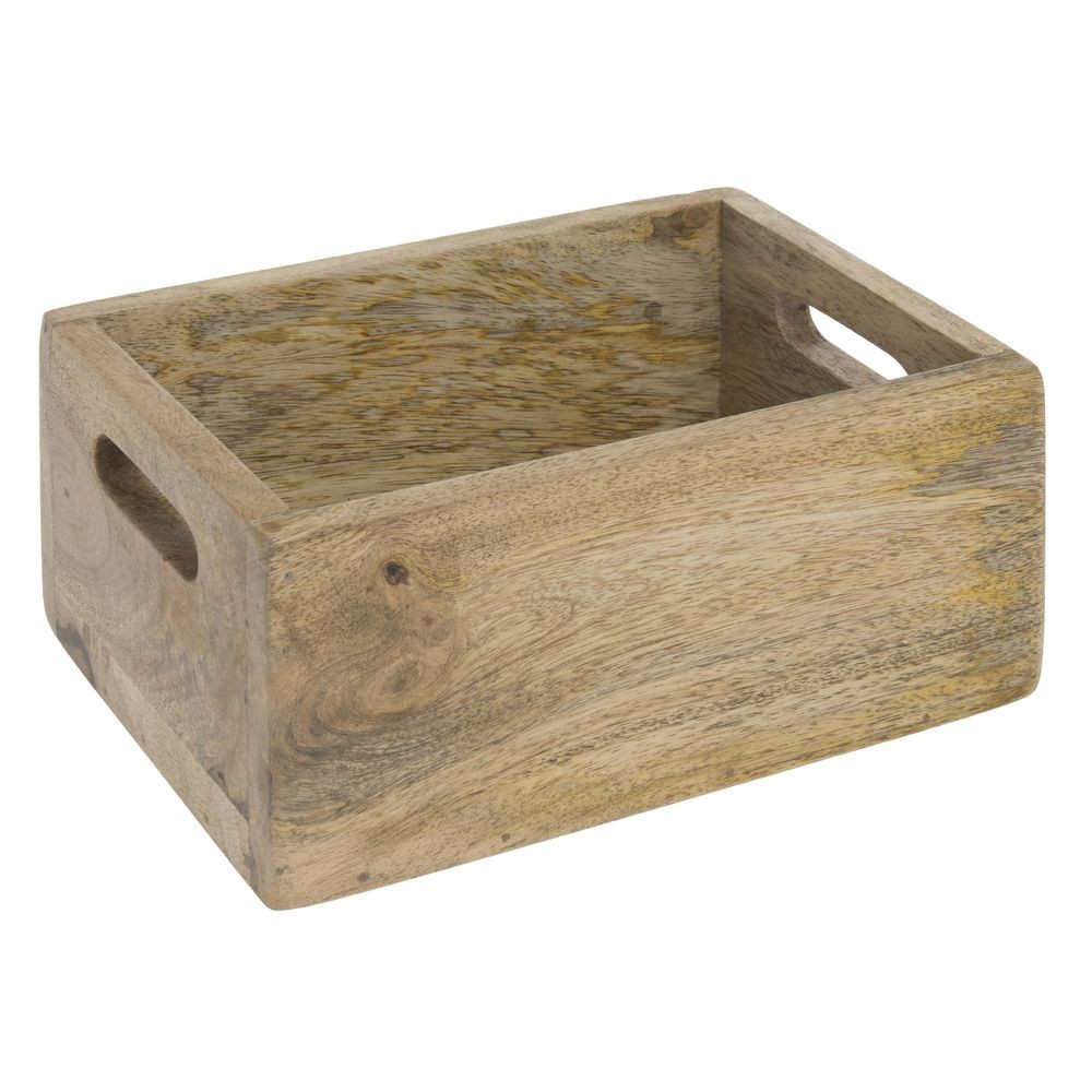 HUBERT® Condiment Caddy Solid Wood – 8 7/8″ L x 6 1/2″ W x 4 1/8″ H
