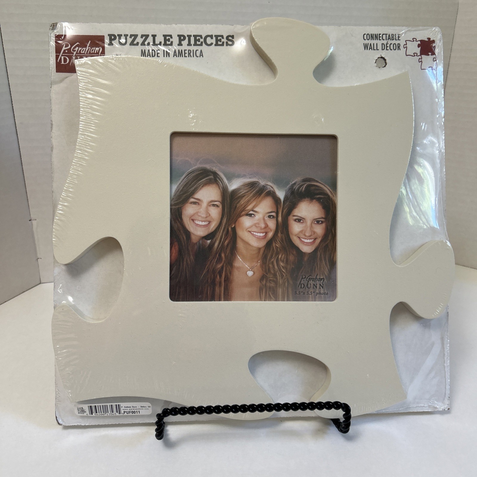 Puzzle Piece Photo Frame for 5.5 x 5.5″ – P GRAHAM DUNN – 12”x12”