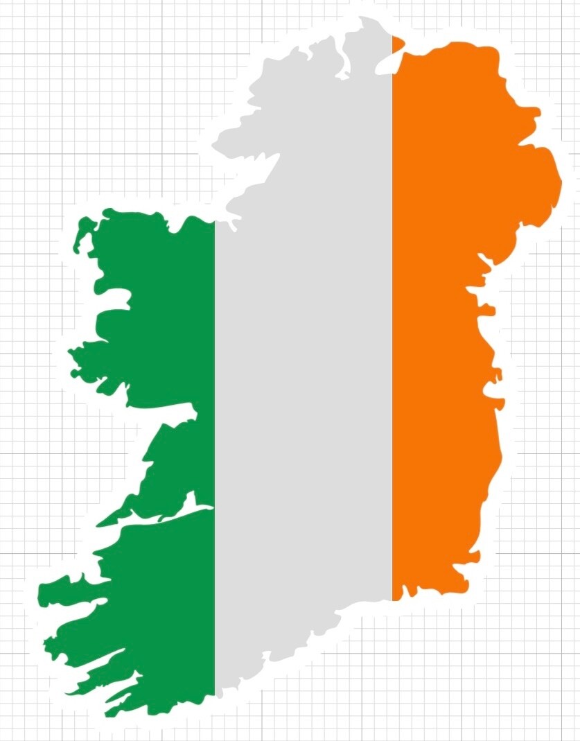 Ireland with colors Irish Celtic St Patrick’s Day green