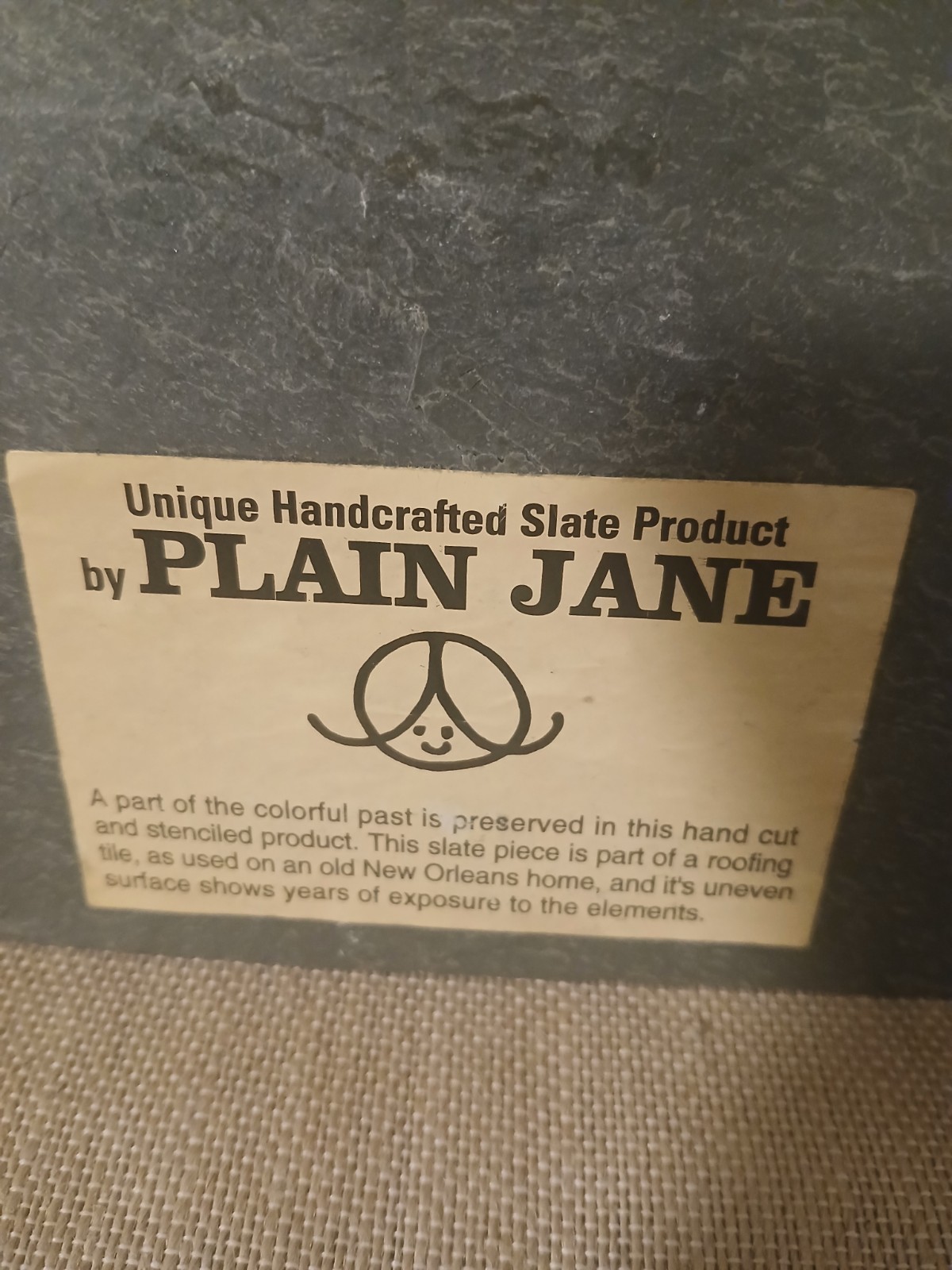 Plain Jane Slate Art “Everything Eventually Comes Out in the Wash” Laundry Sign