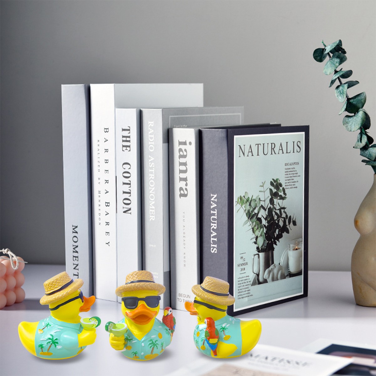 Margaritaville Rubber Duck Style Resin Collectible High Quality Decor Parrot