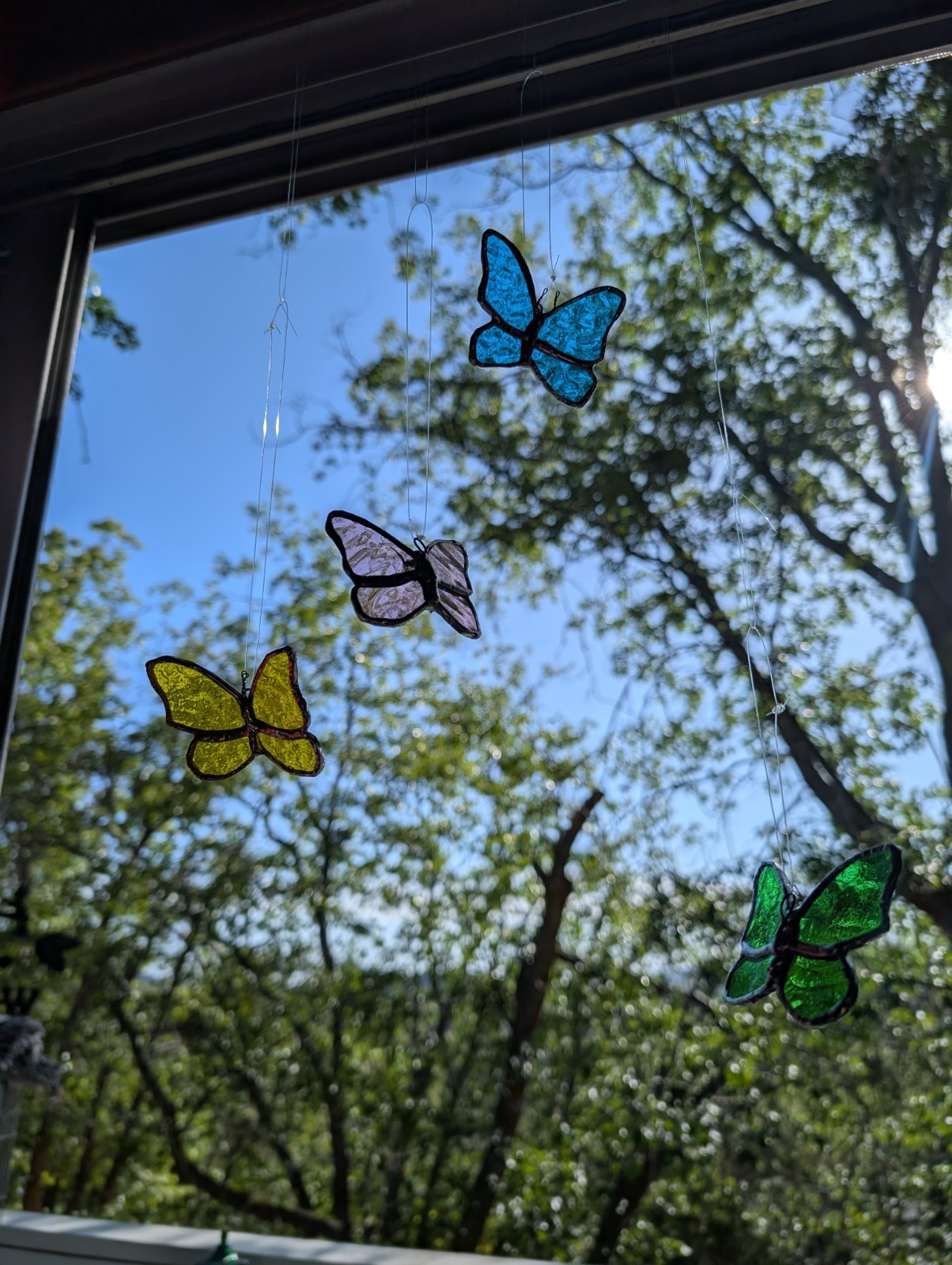 Butterfly Suncatchers Each Sold Separate Hand Made Stained Glass