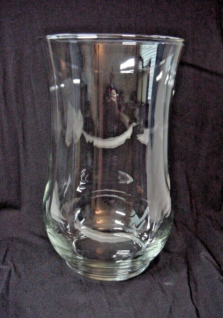 Vase – Modern Contemporary Style Glass – 10-1/2″ Tall – 6″ Diamter Top Opening