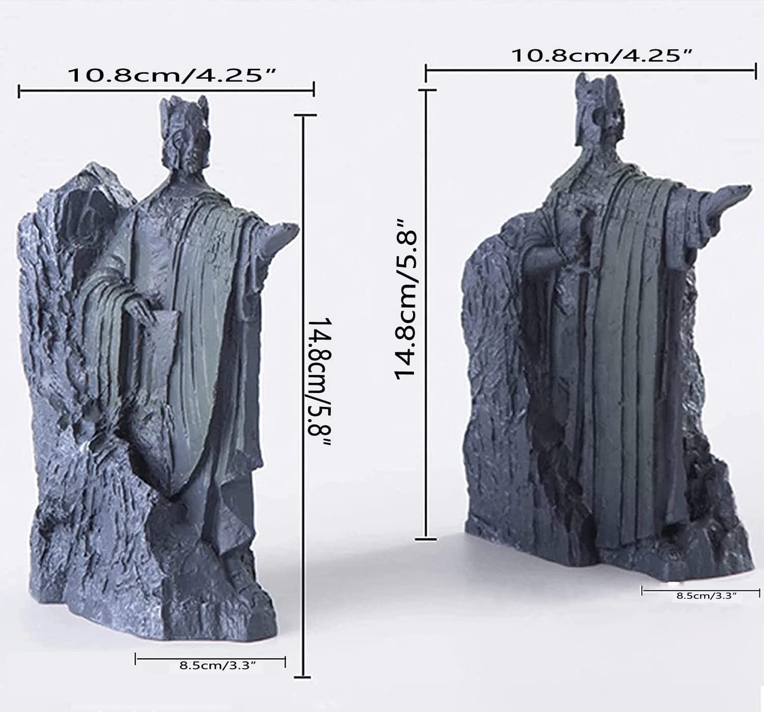 Lord of The Rings Resin Bookends Hobbit Themed Decorative Book Stopper Blue