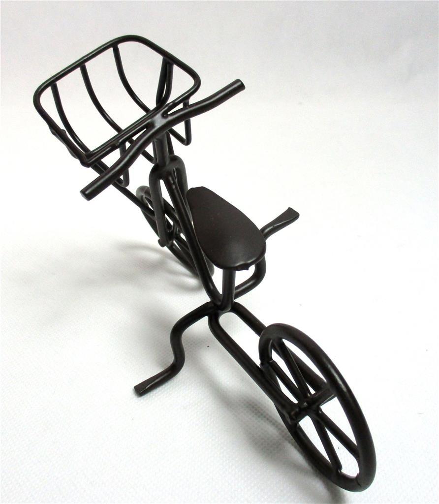 Bike Bicycle Home Table Decor Toy Metal Sculpture Desktop Art Garden Fairy B-7