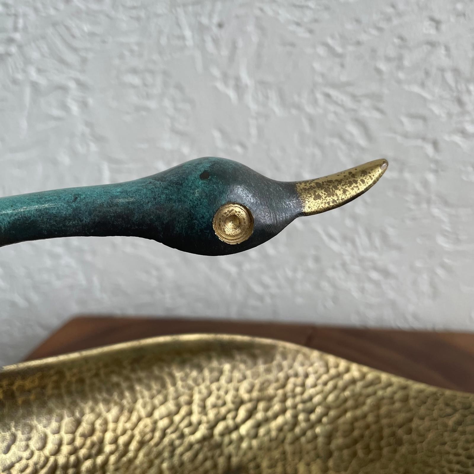 Pal-Bell Co Maurice Made in Israel Ascalon Brass Duck Trinket Dish