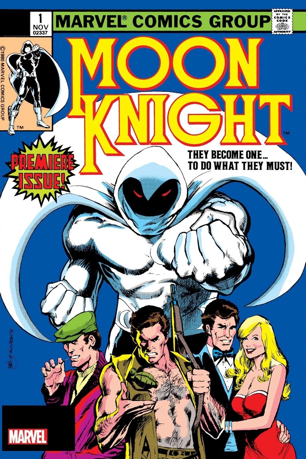 Moon Knight 1 comic book cover Poster print 11″x17″ home decor