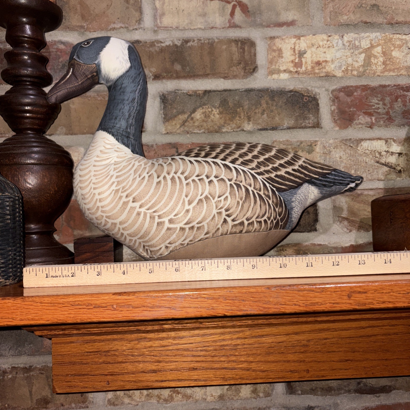 Canada Goose Door Stop Duck Bird Stuffed Animal Vintage Pillow Handmade