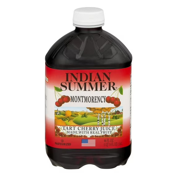 (2 pack) Indian Summer 100% Juice, Montmorency Cherry, 46 Fl Oz, 1 Count
