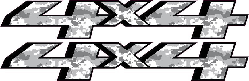 2014 – 2016 Aftermarket 4×4 Bedside Replacement Decals Sticker Set 4WD Chevy GMC