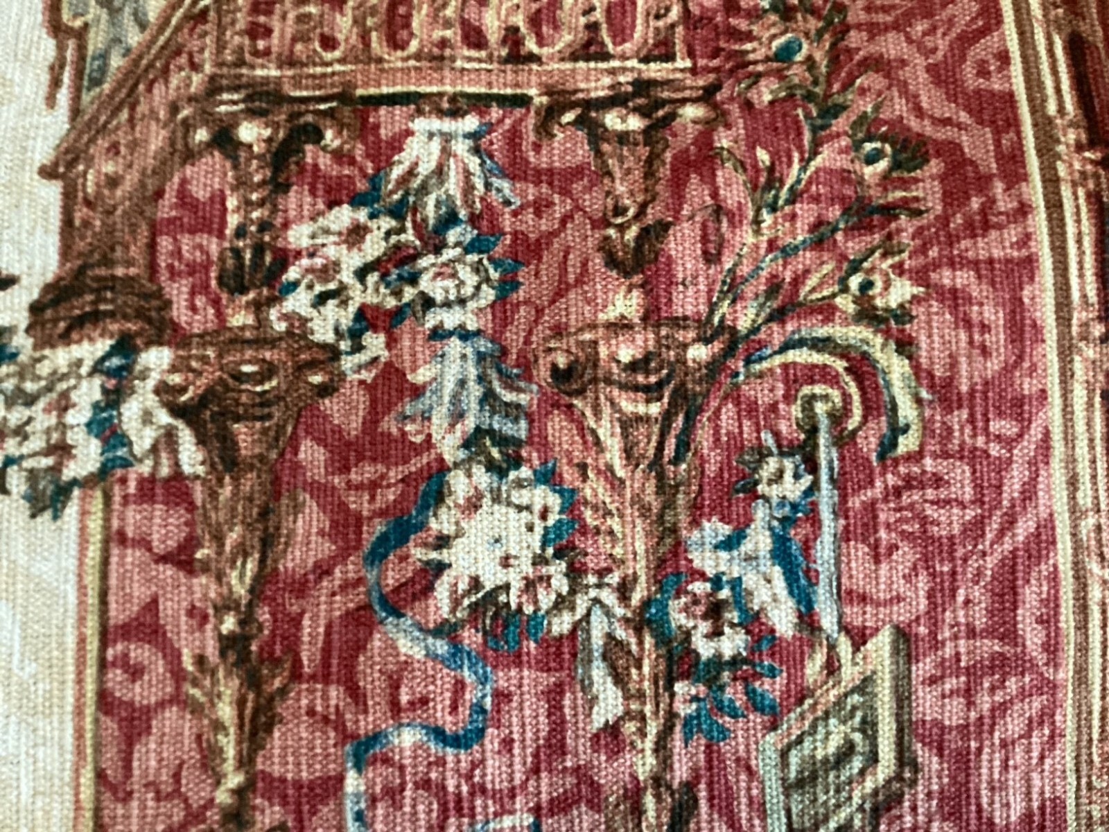 ‘Portique de Junon’ Tapestry French 42” X 56” Handwoven ~Made in France~ Large