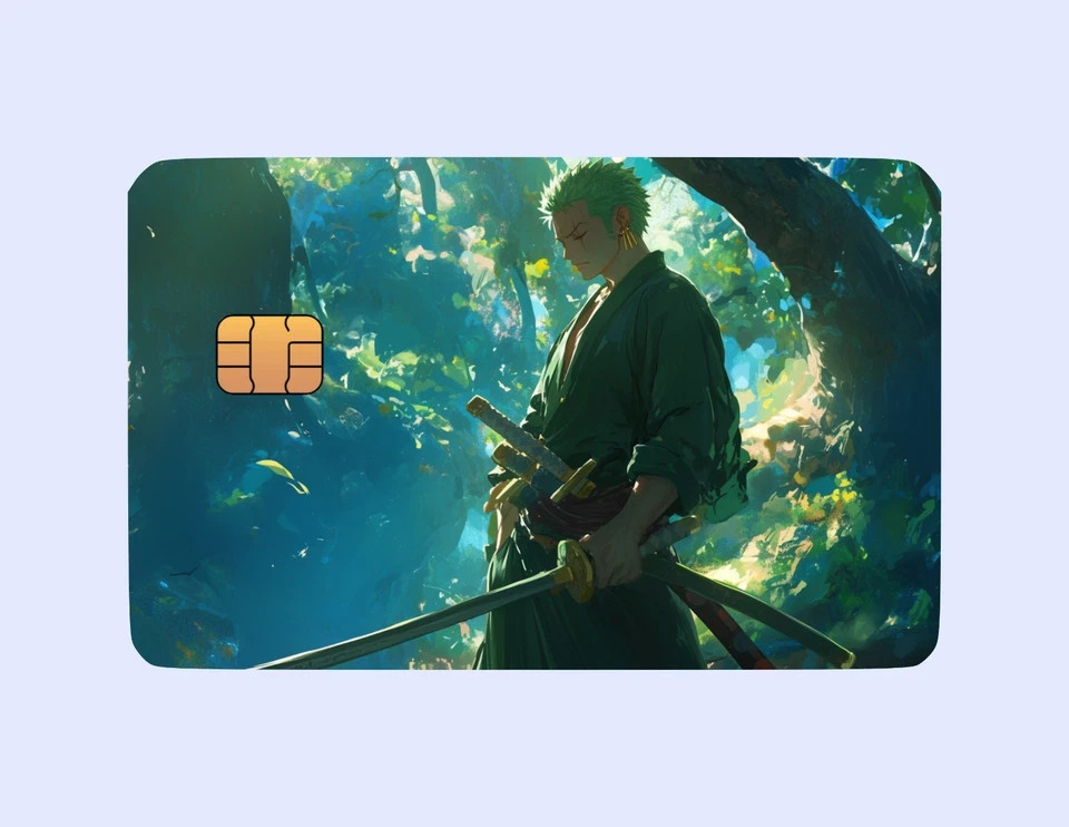 One Piece Anime-Inspired Themed Debit Card Credit Card Skins Debit/Credit_Zoro