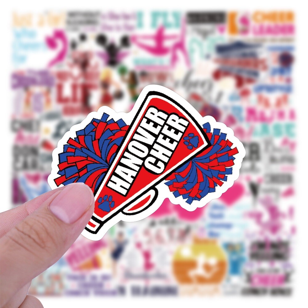 10 Random Cheer Stickers Dancing Cheerleader Decals Laptop Hydro Free Shipping