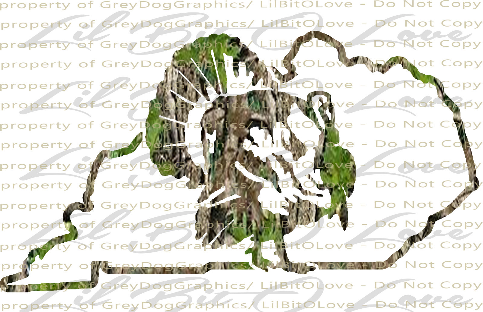 Camouflage Camo Kentucky Turkey Hunter Hunting Vinyl Decal Sticker Gobbler Jake