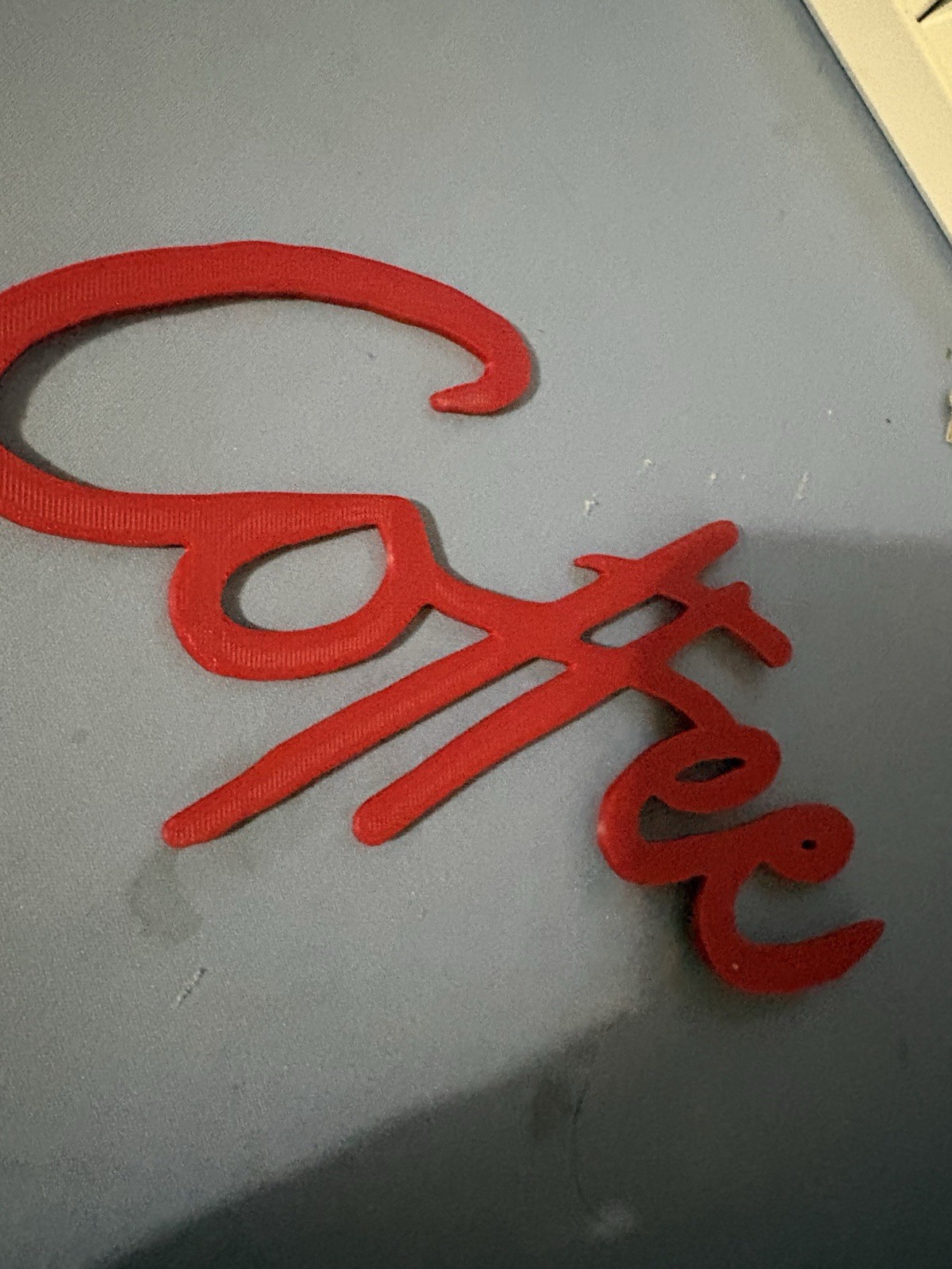 Red Wooden Coffee Script Decorative Letters Wall Sign for Kitchen or Any Room
