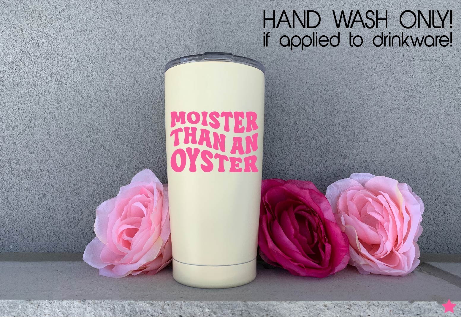 Moister Than an Oyster Decal Sticker Funny Retro Humor Quote Adult Couple Dating