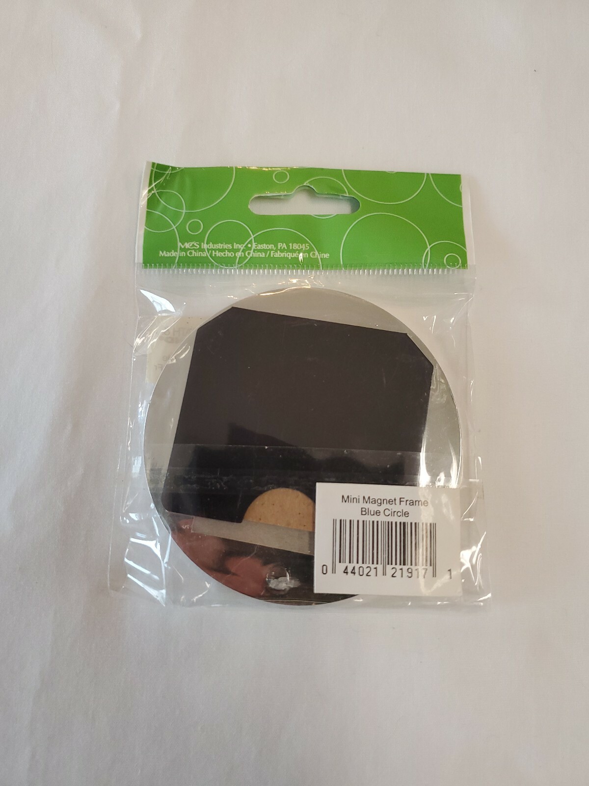 Lot X3 Bed, Bath & Beyond Mini Magnet Frames 1.5″ X 1.5″ Blue Circle BRAND NEW!