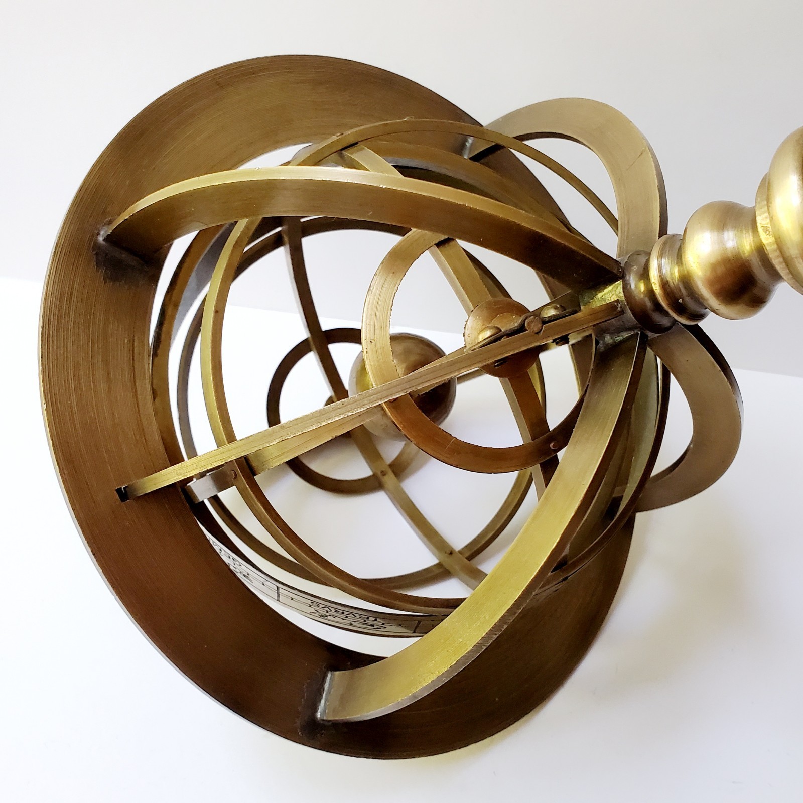 Antique Style Brass Armillary Sphere 11″ Tabletop Celestial Globe Zodiac Decor