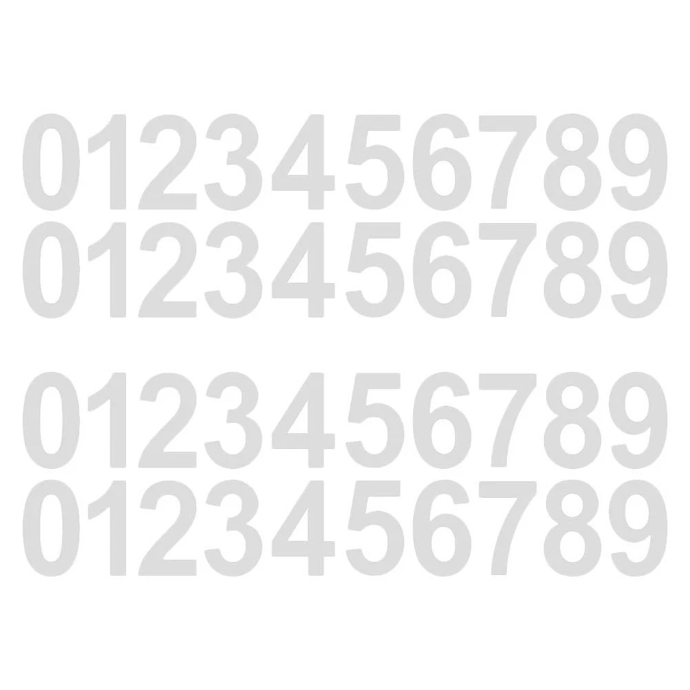 2in-4in Reflective Mailbox Numbers for Outside, Number Stickers with Sticky Tabs