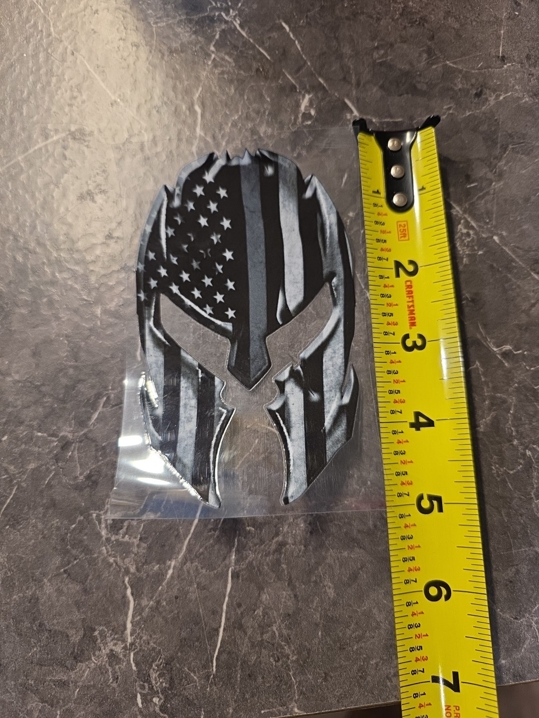 American Flag Spartan Corrections Support UVDTF Decal Made In USA Waterproof