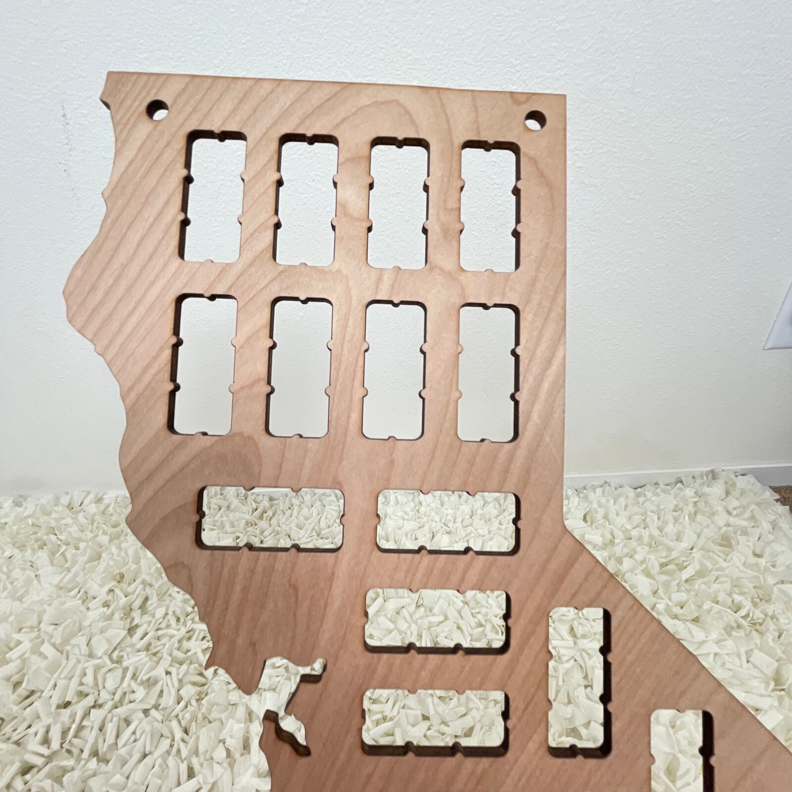 Artist Handmade LASER CUT WOOD CALIFORNIA MAP SIGN Home Decor Picture Souvenir