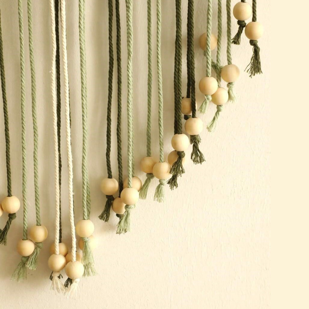 Macrame Leaves Wall Hanging Chic Feather Boho Macrame Wall Decor Handmade Tassel
